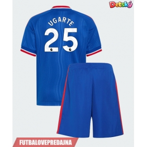 Lacne Dětský Futbalové dres Manchester United Manuel Ugarte #25 2026-27 Krátky Rukáv - Preč (+ trenírky)